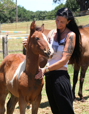 Kim with new foal Storm